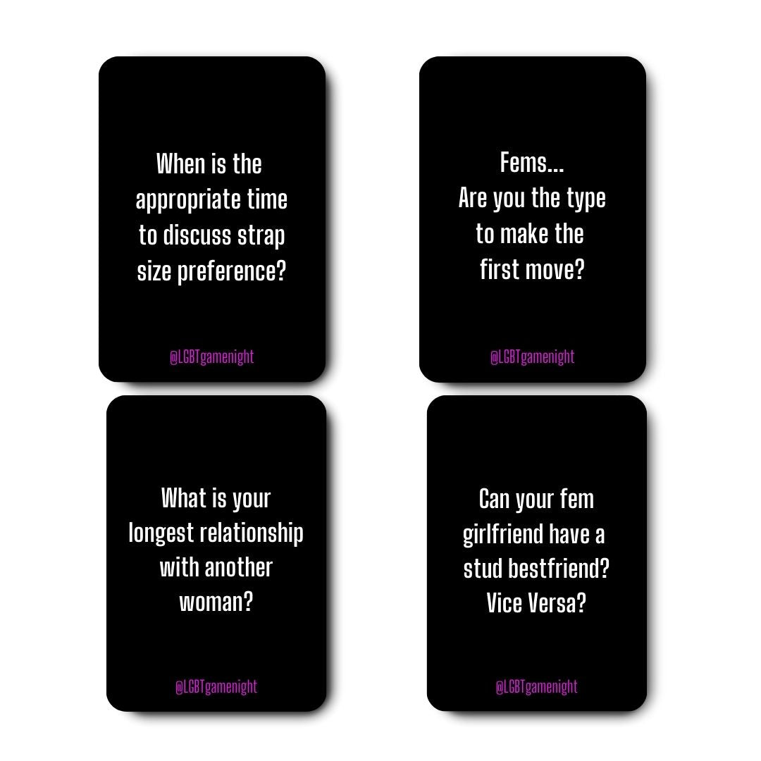 Lesbian Take A Shot Convo Cards Bundle